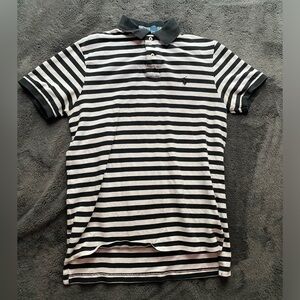 Stripped “Polo” collared shirt